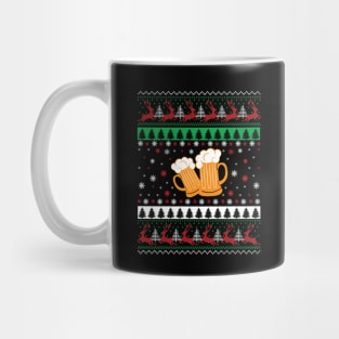 beer ugly Christmas sweater Mug